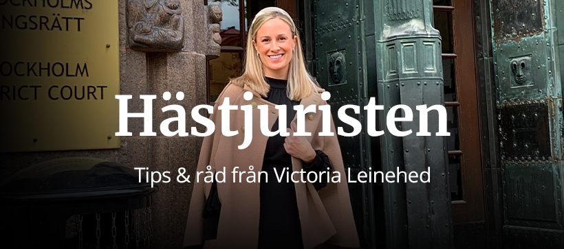 Tips och råd från Hästjuristen Victoria Leinehed